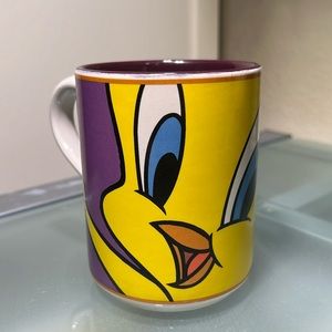 Vintage Gibson 1998 Looney Tunes Faces Mug Tweety Bird Warner Brothers